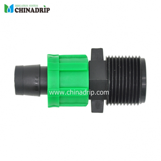 drip tape coupling for male thread 3/4 and lock nut