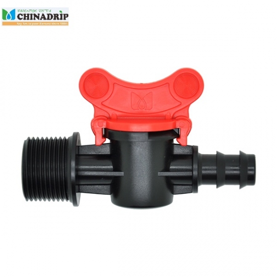 barb thread mini valve connector for LDPE pipe