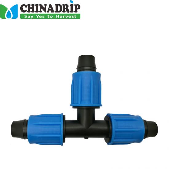 Lock Tee for pipe irrigation